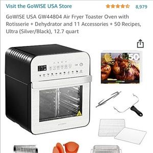 Air fryer + dehydrator + rotisserie oven